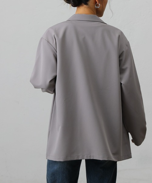 COLONY 2139（コロニートゥーワンスリーナイン）の「ポリレーヨンクロステーラードジャケット（テーラードジャケット・レディース・グレー/ブラック/ベージュ・FREE）」の14枚目の写真