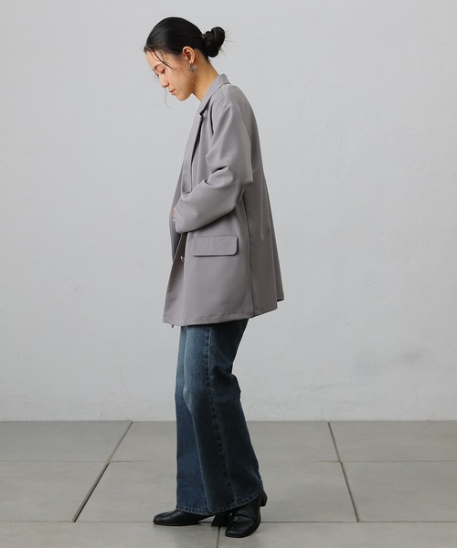 COLONY 2139（コロニートゥーワンスリーナイン）の「ポリレーヨンクロステーラードジャケット（テーラードジャケット・レディース・グレー/ブラック/ベージュ・FREE）」の19枚目の写真