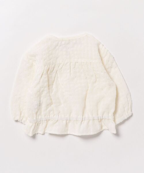 RAGMART（ラグマート）の「フリルジップアップカーディガン（カーディガン/ボレロ・キッズ・ベージュ/オフホワイト・95cm/90cm/80ｃｍ）」の3枚目の写真