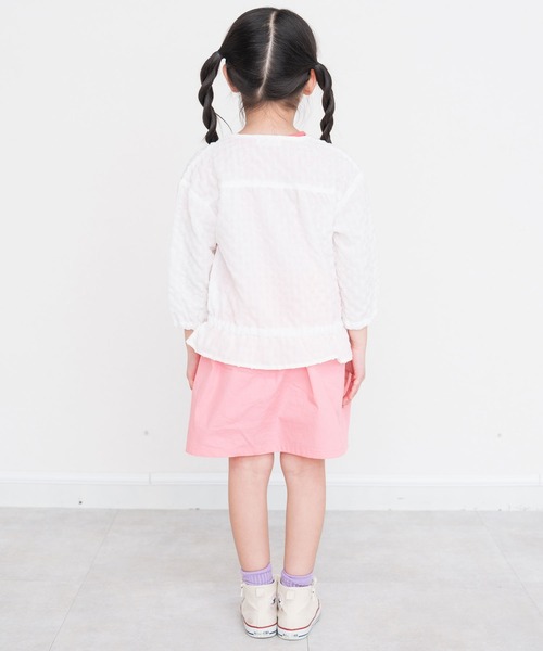 RAGMART（ラグマート）の「フリルジップアップカーディガン（カーディガン/ボレロ・キッズ・ベージュ/オフホワイト・95cm/90cm/80ｃｍ）」の6枚目の写真