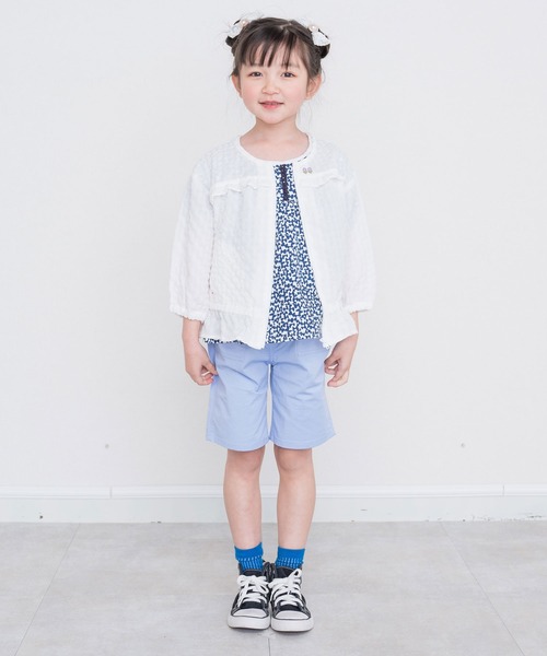 RAGMART（ラグマート）の「フリルジップアップカーディガン（カーディガン/ボレロ・キッズ・ベージュ/オフホワイト・95cm/90cm/80ｃｍ）」の7枚目の写真