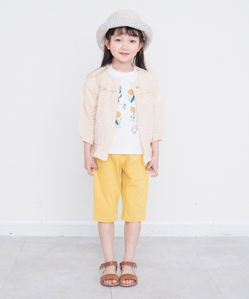 RAGMART（ラグマート）の「フリルジップアップカーディガン（カーディガン/ボレロ・キッズ・ベージュ/オフホワイト・95cm/90cm/80ｃｍ）」の8枚目の写真