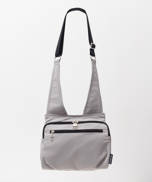HusHusH（ハッシュアッシュ）の「【新色追加】HusHusH ハッシュアッシュ 人間工学ナイロンショルダーバッグ（ショルダーバッグ・レディース・グレー/ブラック・フリー）」の18枚目の写真