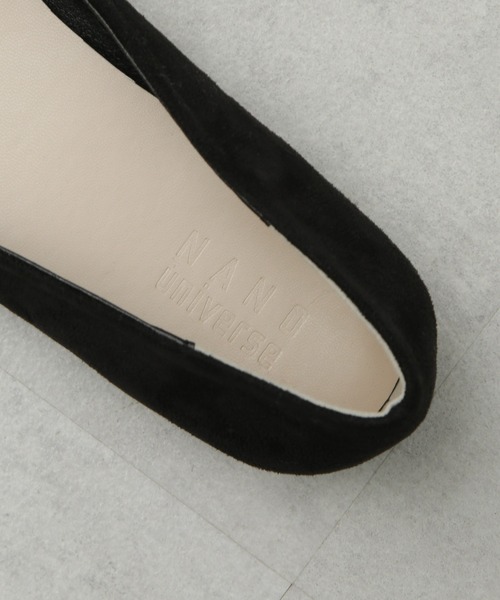 NANO universe（ナノユニバース）の「スクエアトゥバックルモチーフフラットパンプス（パンプス・レディース・ブラック/グレー系その他4・36/37/38）」の10枚目の写真