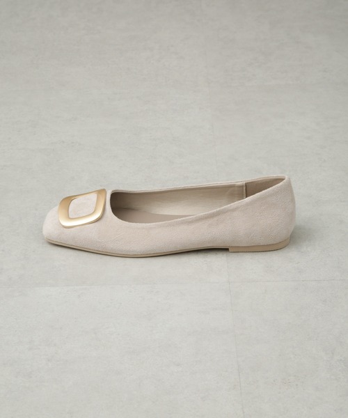 NANO universe（ナノユニバース）の「スクエアトゥバックルモチーフフラットパンプス（パンプス・レディース・ブラック/グレー系その他4・36/37/38）」の12枚目の写真