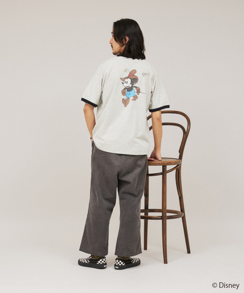 JOURNAL STANDARD（ジャーナルスタンダード）の「MICKEY MOUSE / ミッキー マウス  別注ウェスタンプリント Tシャツ（Tシャツ/カットソー・メンズ・コバルトブルー/ブラック/ホワイト/チャコールグレー/ブラックミックス/イエロー/ブラック系その他・MEDIUM/SMALL/LARGE）」の8枚目の写真