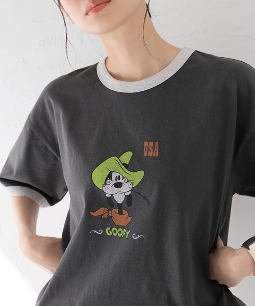 MICKEY MOUSE / ミッキー マウス 別注ウェスタンプリント T