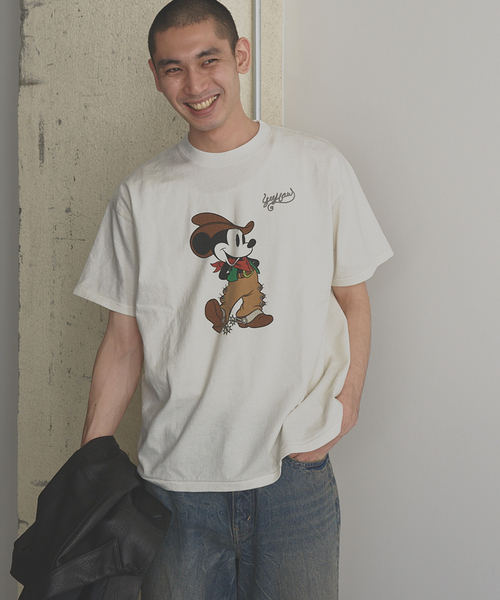 JOURNAL STANDARD/ミッキーマウス 別注ウェスタンプリントTシャツ MICKEY MOUSE / ミッキー マウス 別注ウェスタンプリント T