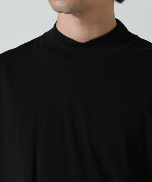 ATON(エイトン)の「ATON (エイトン)DRY COTTON JERSEY | MOCKNECK T-SHIRT(Tシャツ/カットソー・メンズ・ホワイト/ブラック・6/4/2)」の10枚目の写真