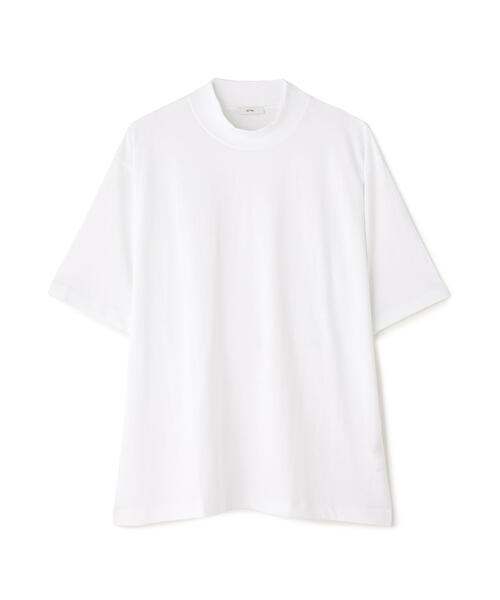 ATON(エイトン)の「ATON (エイトン)DRY COTTON JERSEY | MOCKNECK T-SHIRT(Tシャツ/カットソー・メンズ・ホワイト/ブラック・6/4/2)」の7枚目の写真
