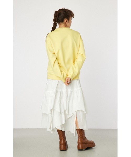 RODEO CROWNS WIDE BOWL（ロデオクラウンズワイドボウル）の「ランダムティアードスカート（スカート・レディース・ライトカーキ/ブラック/オフホワイト・FREE）」の9枚目の写真