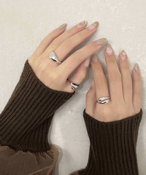 apres jour clair（アプレジュールクレア）の「【apres jour clair×ARIAZ】アソートニュアンスリング（リング・レディース・シルバー/ゴールド・FREE）」の2枚目の写真