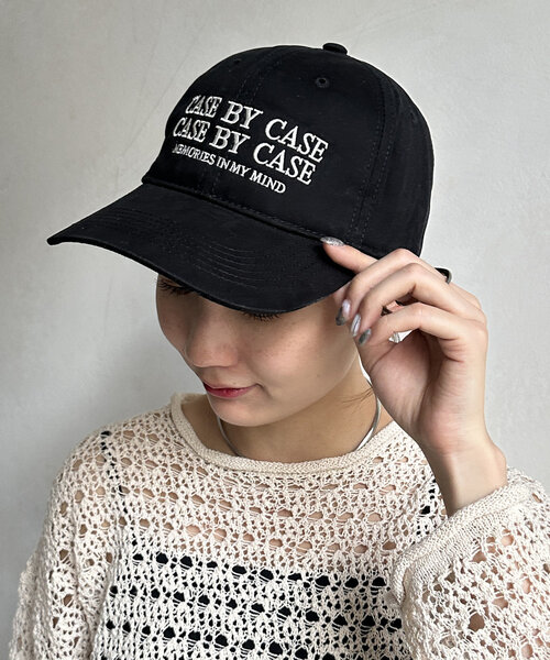 Thevon（ゼボン）の「CASE BY CASEキャップ（キャップ・レディース・ブラウン/ブラック・FREE）」の4枚目の写真