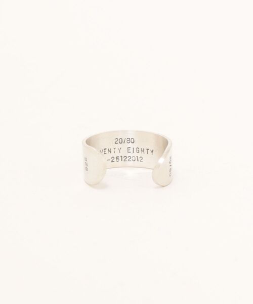 20/80】トゥエンティーエイティー/STERLING SILVER ID RING 8mm