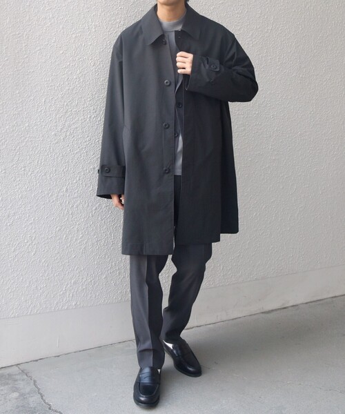 SHIPS any:〈撥水加工〉 タスラン SOLOTEX(R) ステンカラー コート