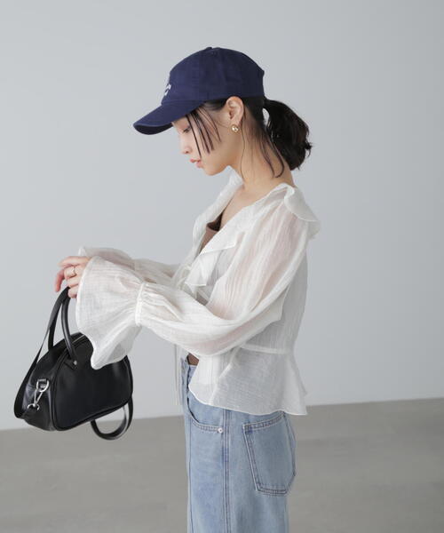 FREE'S MART（フリーズマート）の「◆シアーワッシャーフリルブラウス（シャツ/ブラウス・レディース・ブラック/ホワイト/ベージュ系その他・FREE）」の18枚目の写真