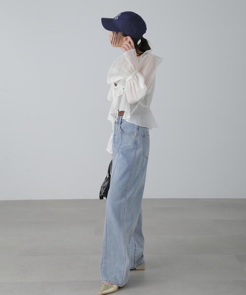 FREE'S MART（フリーズマート）の「◆シアーワッシャーフリルブラウス（シャツ/ブラウス・レディース・ブラック/ホワイト/ベージュ系その他・FREE）」の22枚目の写真