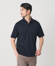 未使用 H BEAUTY&YOUTH ユナイテッド アローズ ポロシャツ 黒 M WEB限定 WARDROBE SMART】クール ハイゲージ モクロディ スキッパー