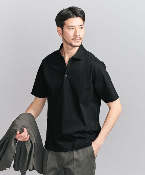 BEAUTY&YOUTH UNITED ARROWS（ビューティーアンドユースユナイテッドアローズ）の「【WEB限定 WARDROBE SMART】NORITAKE ポロシャツ（ポロシャツ・メンズ・ホワイト/ダークグレー/ブラック・S/M/L/XL）」の6枚目の写真