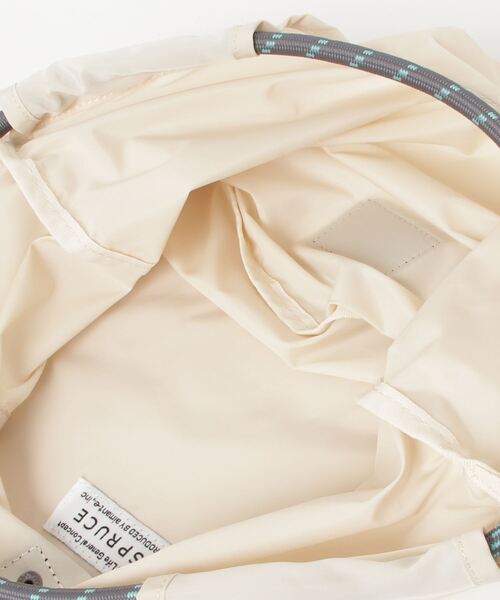 SPRUCE（スプルース）の「EM:チャドコードトート ポケッタブル超軽量バッグ　 約92g カラフルトートバッグ（トートバッグ・レディース・ブラック/ホワイト/ピンク/イエロー・FREE）」の7枚目の写真