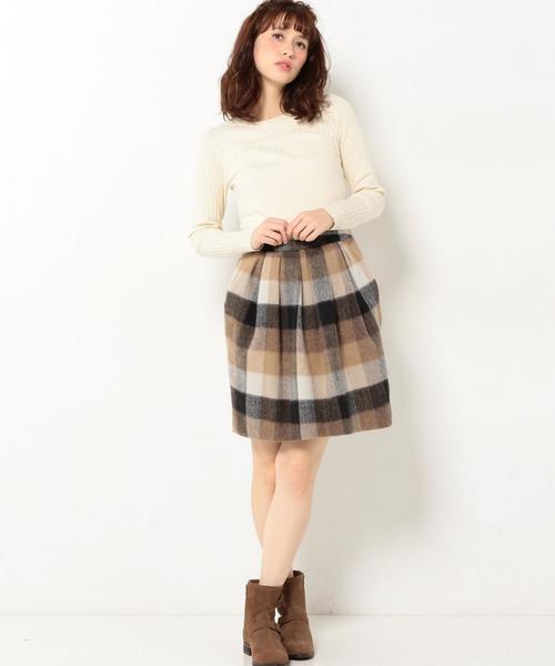 Another Edition（アナザーエディション）の「ワンドリブハイゲージロングスリーブ/AEBC ワイドリブHGG LSL PO◆（ニット/セーター・レディース・オフホワイト/ブラック/ベージュ・フリー）」の11枚目の写真