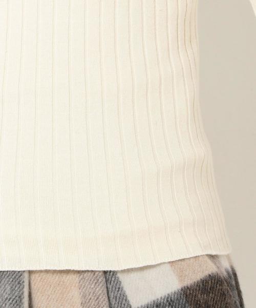 Another Edition（アナザーエディション）の「ワンドリブハイゲージロングスリーブ/AEBC ワイドリブHGG LSL PO◆（ニット/セーター・レディース・オフホワイト/ブラック/ベージュ・フリー）」の13枚目の写真