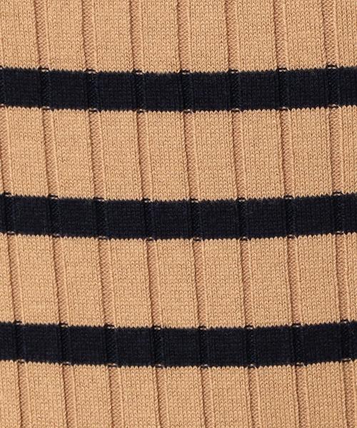 Another Edition（アナザーエディション）の「ワンドリブハイゲージロングスリーブ/AEBC ワイドリブHGG LSL PO◆（ニット/セーター・レディース・オフホワイト/ブラック/ベージュ・フリー）」の12枚目の写真