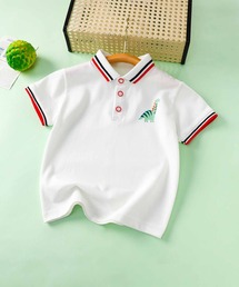 aimoha | 【aimoha-KIDS-】マルチライン襟キッズポロシャツ(ポロシャツ)