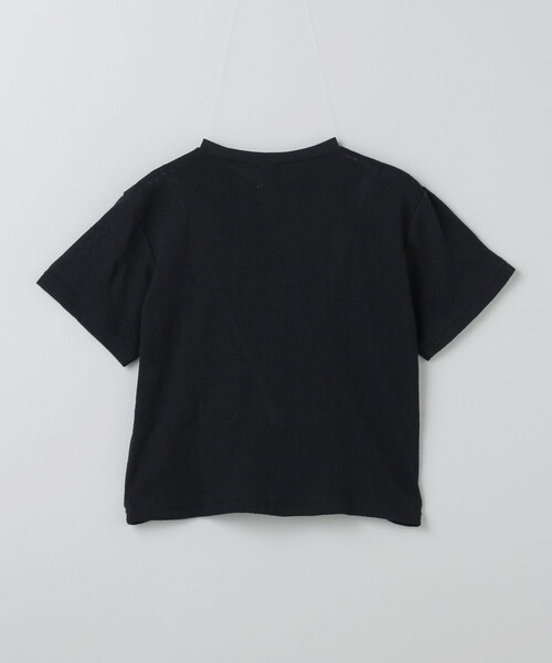 6(ロク)の「<6(ROKU)>コットンポリエステル メッシュ Tシャツ(Tシャツ/カットソー・レディース・ホワイト/ブラック・FREE)」の8枚目の写真