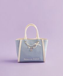Maison de FLEUR | チャーム付きデニム2Wayトートバッグ(トートバッグ)