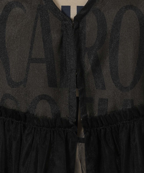 LAKOLE（ラコレ）の「チュール切替シアーベスト / 329136（ベスト・レディース・ブラック/アイボリー/グレー・FREE）」の6枚目の写真