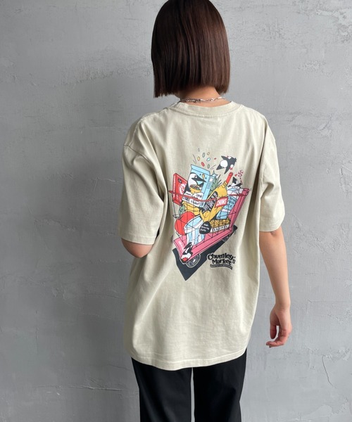 CHUMS（チャムス）の「【WEB限定】[CHUMS/チャムス] CHUMLEYS MARKET バックプリント ポケットTシャツ（Tシャツ/カットソー・レディース・ホワイト/ブラック/グレイッシュベージュ・M/L/XL）」の12枚目の写真