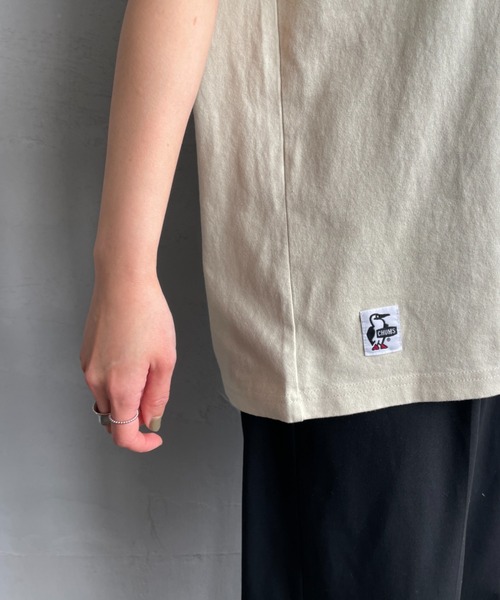 CHUMS（チャムス）の「【WEB限定】[CHUMS/チャムス] CHUMLEYS MARKET バックプリント ポケットTシャツ（Tシャツ/カットソー・レディース・ホワイト/ブラック/グレイッシュベージュ・M/L/XL）」の15枚目の写真