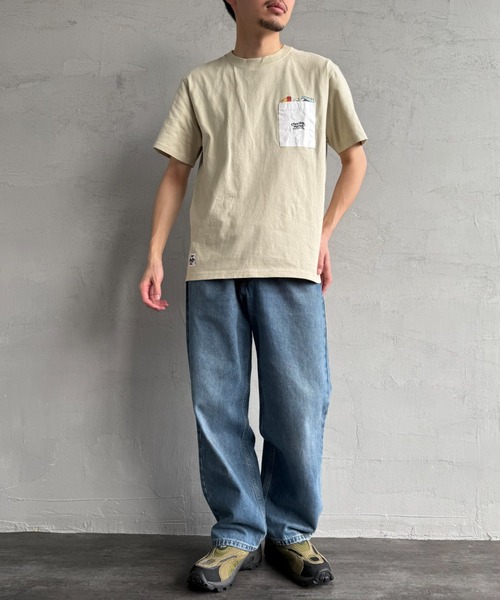 CHUMS（チャムス）の「【WEB限定】[CHUMS/チャムス] CHUMLEYS MARKET バックプリント ポケットTシャツ（Tシャツ/カットソー・レディース・ホワイト/ブラック/グレイッシュベージュ・M/L/XL）」の19枚目の写真