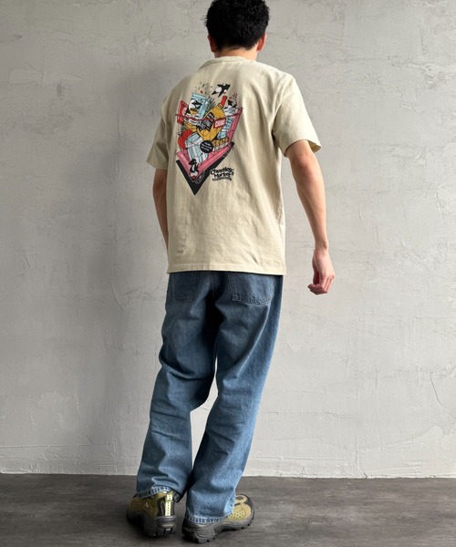 CHUMS（チャムス）の「【WEB限定】[CHUMS/チャムス] CHUMLEYS MARKET バックプリント ポケットTシャツ（Tシャツ/カットソー・レディース・ホワイト/ブラック/グレイッシュベージュ・M/L/XL）」の21枚目の写真