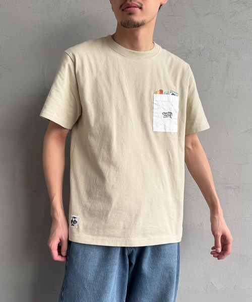 CHUMS（チャムス）の「【WEB限定】[CHUMS/チャムス] CHUMLEYS MARKET バックプリント ポケットTシャツ（Tシャツ/カットソー・レディース・ホワイト/ブラック/グレイッシュベージュ・M/L/XL）」の16枚目の写真