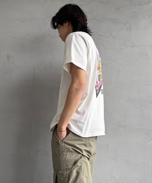 CHUMS（チャムス）の「【WEB限定】[CHUMS/チャムス] CHUMLEYS MARKET バックプリント ポケットTシャツ（Tシャツ/カットソー・レディース・ホワイト/ブラック/グレイッシュベージュ・M/L/XL）」の22枚目の写真