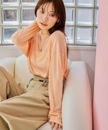 mysty woman | 【WEB限定】シアーマカロンＴ  452408(Tシャツ/カットソー)