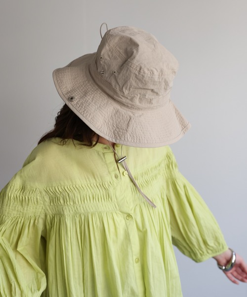 ap retro（アプレトロ）の「ドローコードアドベンチャーハット / サファリハット（ハット・レディース・チャコール/ベージュ/ブラック/カーキ・FREE）」の8枚目の写真