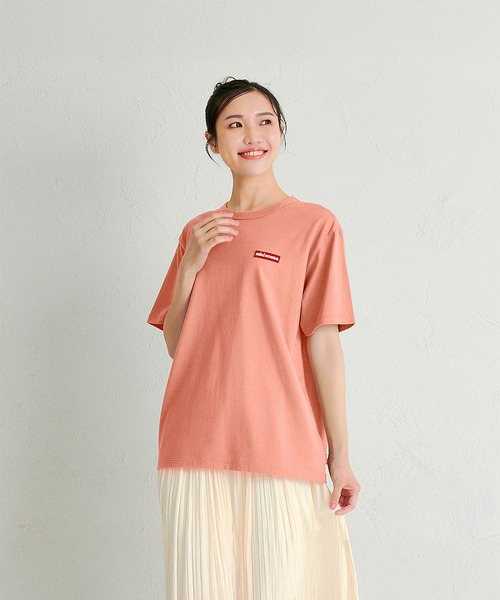 MIKI HOUSE(ミキハウス)の「【WEB限定】ワッペンロゴ半袖Tシャツ(大人用)(Tシャツ/カットソー・レディース・サーモンピンク/ブルー系その他/ブラック/パープル/グリーン/ホワイト・L(175-185cm)/M(165-175cm)/S(155-165cm))」の6枚目の写真