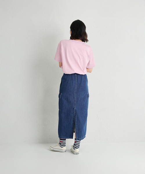 MIKI HOUSE(ミキハウス)の「【WEB限定】ワッペンロゴ半袖Tシャツ(大人用)(Tシャツ/カットソー・レディース・サーモンピンク/ブルー系その他/ブラック/パープル/グリーン/ホワイト・L(175-185cm)/M(165-175cm)/S(155-165cm))」の20枚目の写真