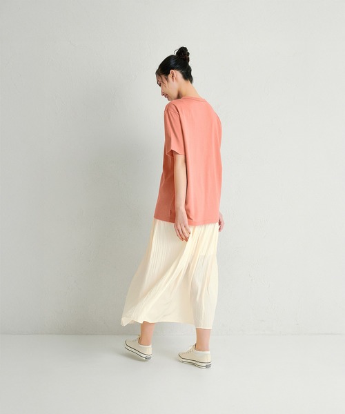 MIKI HOUSE(ミキハウス)の「【WEB限定】ワッペンロゴ半袖Tシャツ(大人用)(Tシャツ/カットソー・レディース・サーモンピンク/ブルー系その他/ブラック/パープル/グリーン/ホワイト・L(175-185cm)/M(165-175cm)/S(155-165cm))」の22枚目の写真