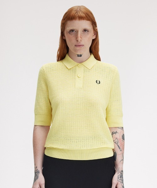 FRED PERRY（フレッドペリー）の「Textured Knit Polo Shirt