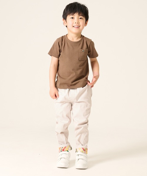 Arnold Palmer（アーノルドパーマー）の「AP クラシック 半袖 Tシャツ（Tシャツ/カットソー・キッズ・ホワイト/ピンク/ブラウン/ブルー/ブラック/サックスブルー/イエロー/オレンジ・105cm/115cm/125cm/135cm/145cm/95cm）」の19枚目の写真