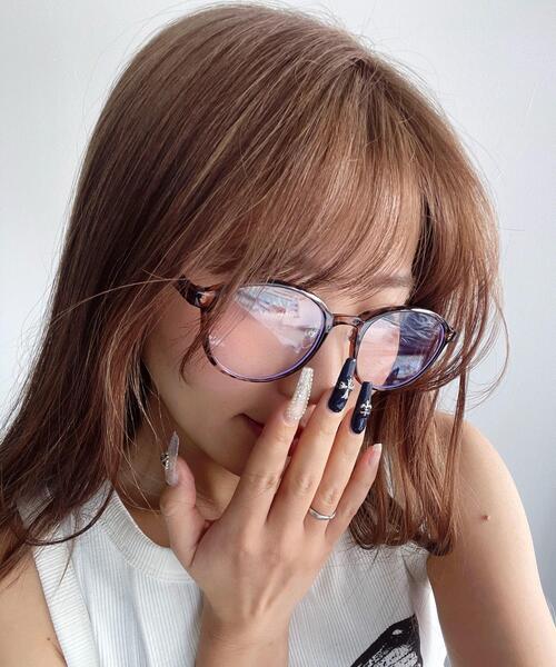 WEGO(ウィゴー)の「WEGO/ボストンフレームアイウェア(サングラス・レディース・その他1/その他2/ブラック・FREE)」の3枚目の写真