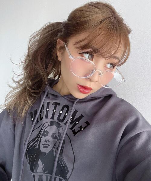 WEGO(ウィゴー)の「WEGO/ボストンフレームアイウェア(サングラス・レディース・その他1/その他2/ブラック・FREE)」の9枚目の写真