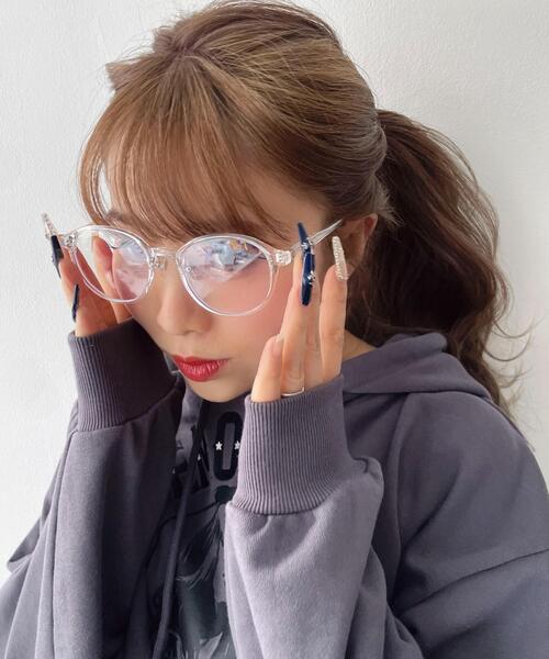 WEGO(ウィゴー)の「WEGO/ボストンフレームアイウェア(サングラス・レディース・その他1/その他2/ブラック・FREE)」の10枚目の写真