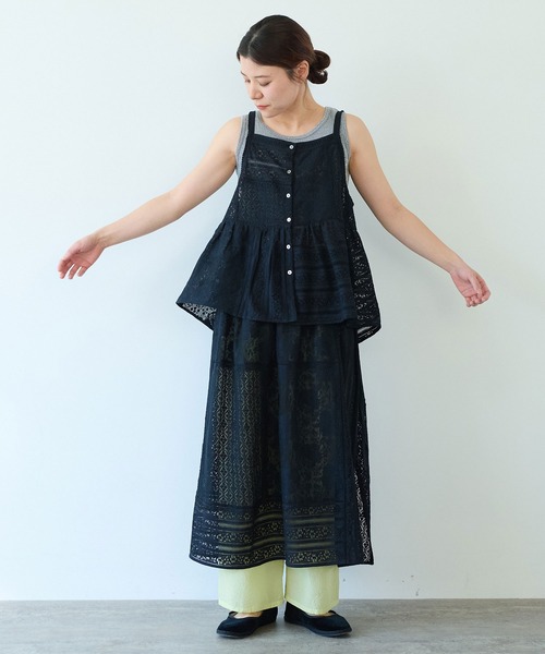 セール】indiaパッチワークレース キャミビスチェ（シャツ/ブラウス