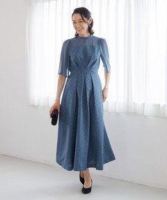 【Ori by chouori】クラシカルジャガードドレス/結婚式/パーティー/ワンピース/クルージング/発表会