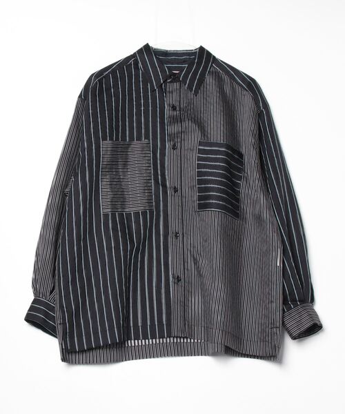 TAUPE(トープ)の「TAUPE/トープ/STRIPE LOOSE SHIRTS(Tシャツ/カットソー・メンズ・その他18/ブラック・2/1)」の8枚目の写真
